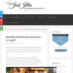 Wealthy Affiliate Review Scam or Legit?