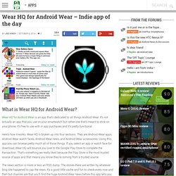 Wear HQ for Android Wear - Indie app of the day