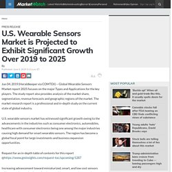 U.S. Wearable Sensors Market is Projected to Exhibit Significant Growth Over 2019 to 2025