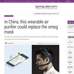 In China, this wearable air purifier could replace the smog mask