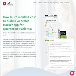 Cost to develop a wearable tracker app for Quarantine Patients