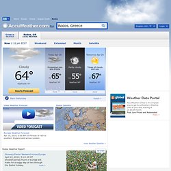 Rhodes 15 Day Weather Forecast