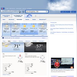 Weather in Los Angeles - AccuWeather Extended Forecast for CA 90012