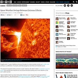Space Weather Swings Between Extreme Effects