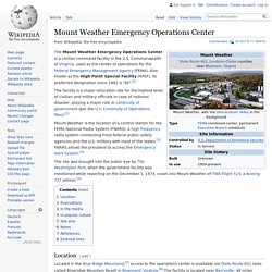 Mount Weather Emergency Operations Center