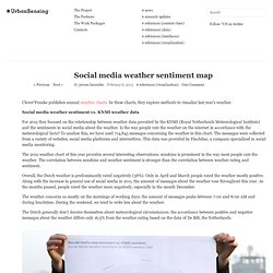 Social media weather sentiment map