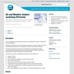 Air and Weather student workshop (Victoria)