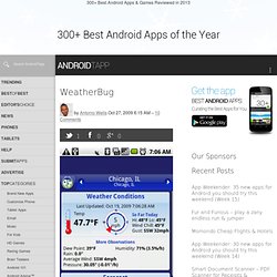 WeatherBug Android App Review by AndroidTapp.com