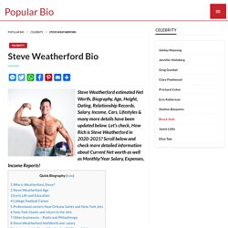 Steve Weatherford - Net worth, Salary, Height, Age, Wiki