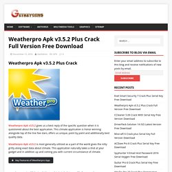 Weatherpro Apk v3.5.2 Plus Crack Full Version Free Download