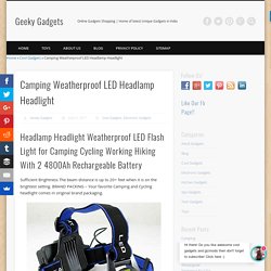 Camping Weatherproof LED Headlamp Headlight