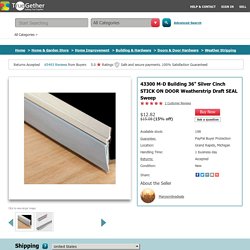 15% Off on 43300 M-D Building 36" Silver Cinch STICK ON DOOR Weatherstrip Draft SEAL Sweep: TrueGether.com