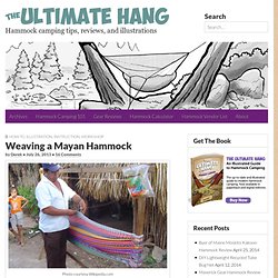 Weaving a Mayan Hammock