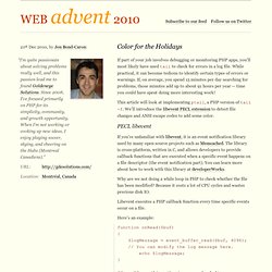 PHP Advent 2010 / Color for the Holidays