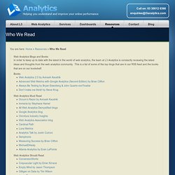 Web analytics books and blogs
