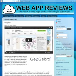 Web App Reviews: Geogebra