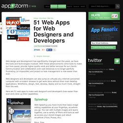 51 Web Apps for Web Designers and Developers – Web.AppStorm