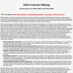 Web Content Mining - Web Mining
