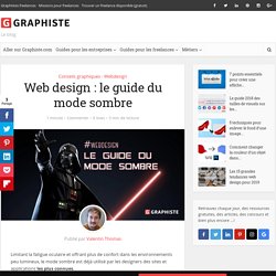 Web design : le guide du mode sombre