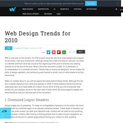 Web Design Trends for 2010