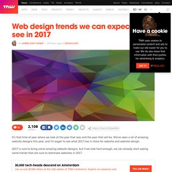Web design trends we can expect to see in 2017