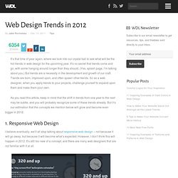 Web Design Trends in 2012