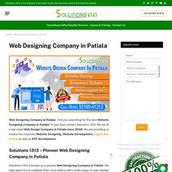 Web Designing Company in Patiala