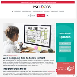 Web Designing Tips to Follow in 2020