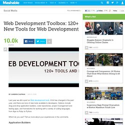 Web Development Toolbox: 120+ New Tools for Web Development