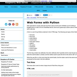 Web Forms with Python