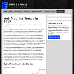 Web Graphics Trends in 2013