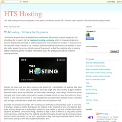 Web Hosting - A Guide for Beginners