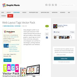 Web Layout Tags Vector Pack