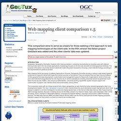 Web mapping client comparison v.5