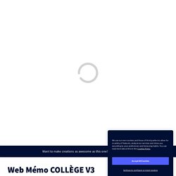 Web Mémo COLLÈGE V3