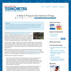 A Web of Things on the Internet of Things