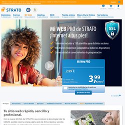 Mi Web Pro de STRATO: creador web desde 3,99€/mes