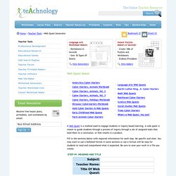 Web Quest Maker