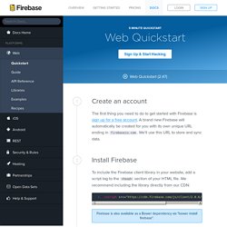Web Quickstart