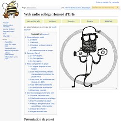 Web radio collège Honoré d'Urfé