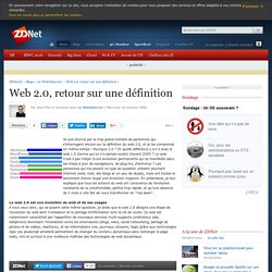 Web 2.0, retour sur une définition