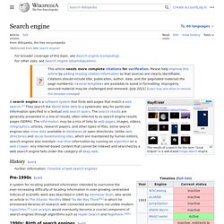 Web search engine - Wikipedia