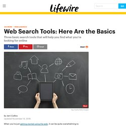 Web Search Tools — The Basics