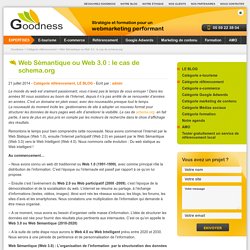 Web Sémantique ou Web 3.0 : le cas de schema.org - Goodness