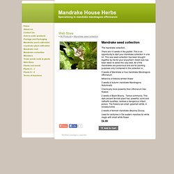 web store - Mandrake House Herbs