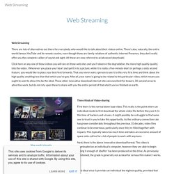 Web Streaming