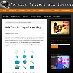 Web Tools for Superior Writing