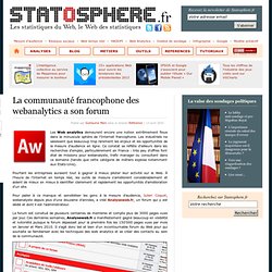 La communauté francophone des webanalytics a son forum