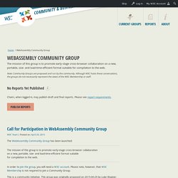 WebAssembly Community Group