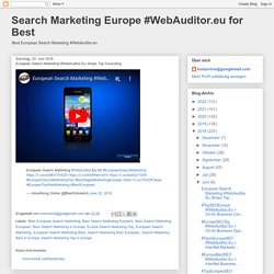 European Search Marketing #WebAuditor Eu Shops Top Consulting